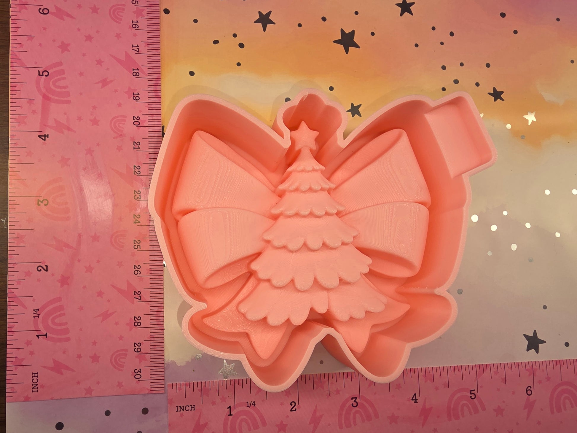  Christmas Tree Bow Freshie Mold  