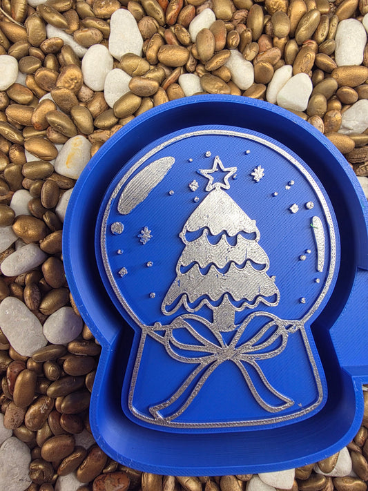  Christmas Tree Snow Globe  Freshie Mold