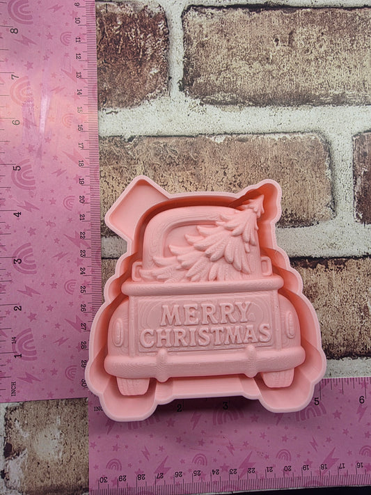 Christmas Truck Freshie Mold