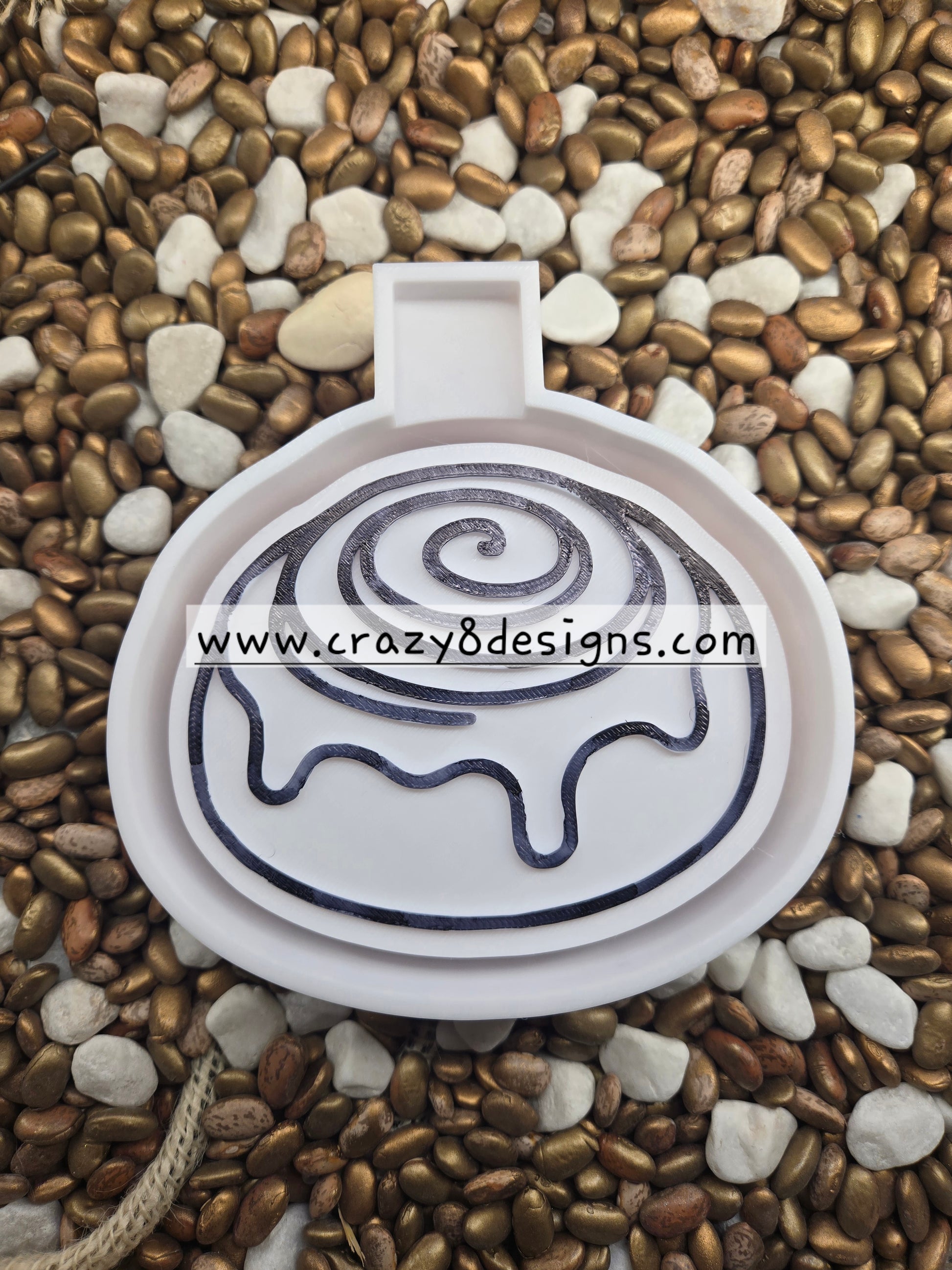 Cinnamon Roll  Freshie Mold