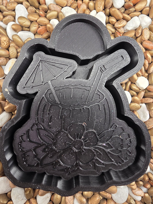  Coconut Glass Freshie Mold