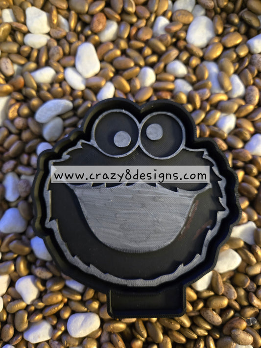  Cookie Monster Freshie Mold