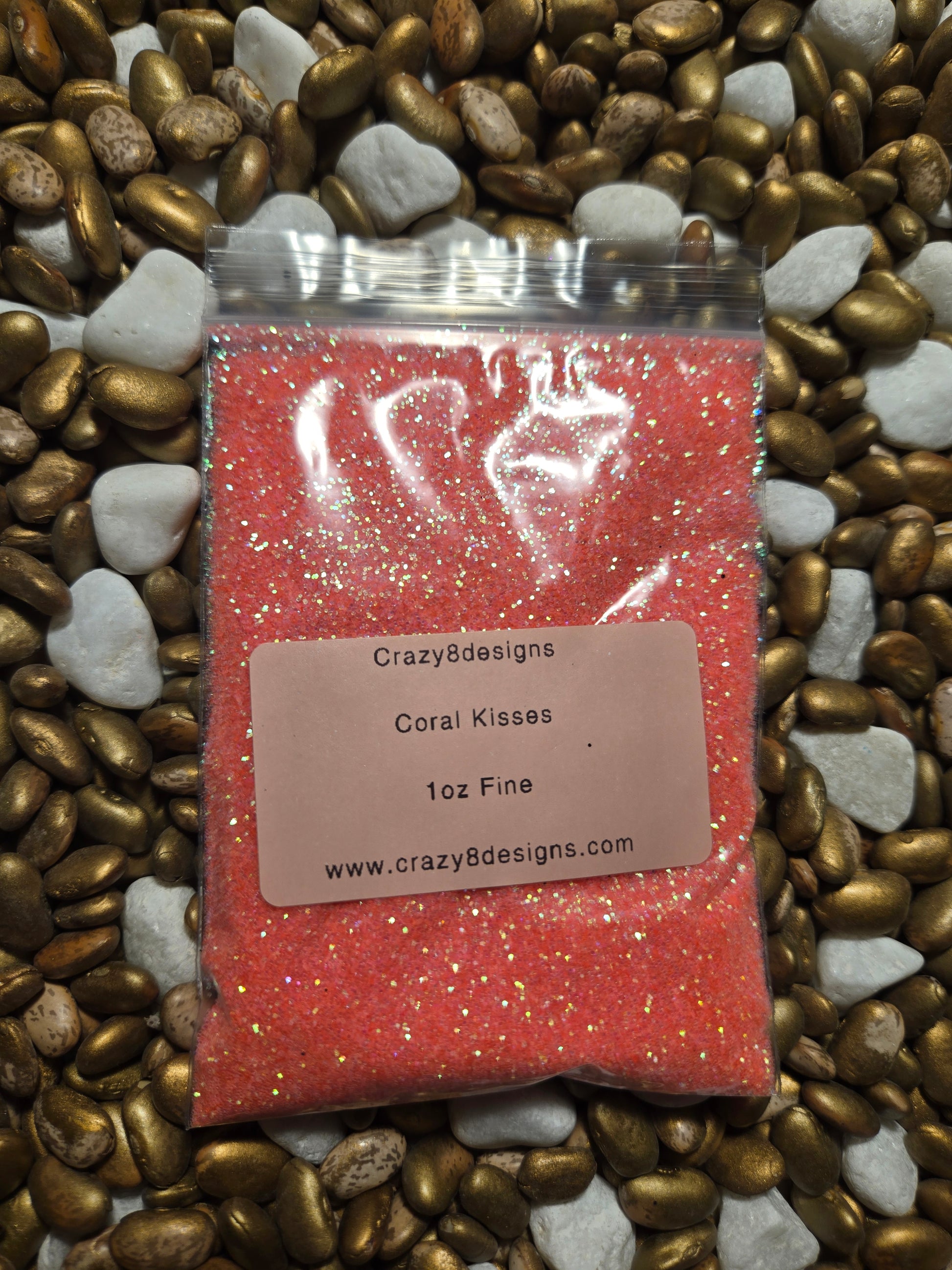 Coral Kisses Fine Glitter