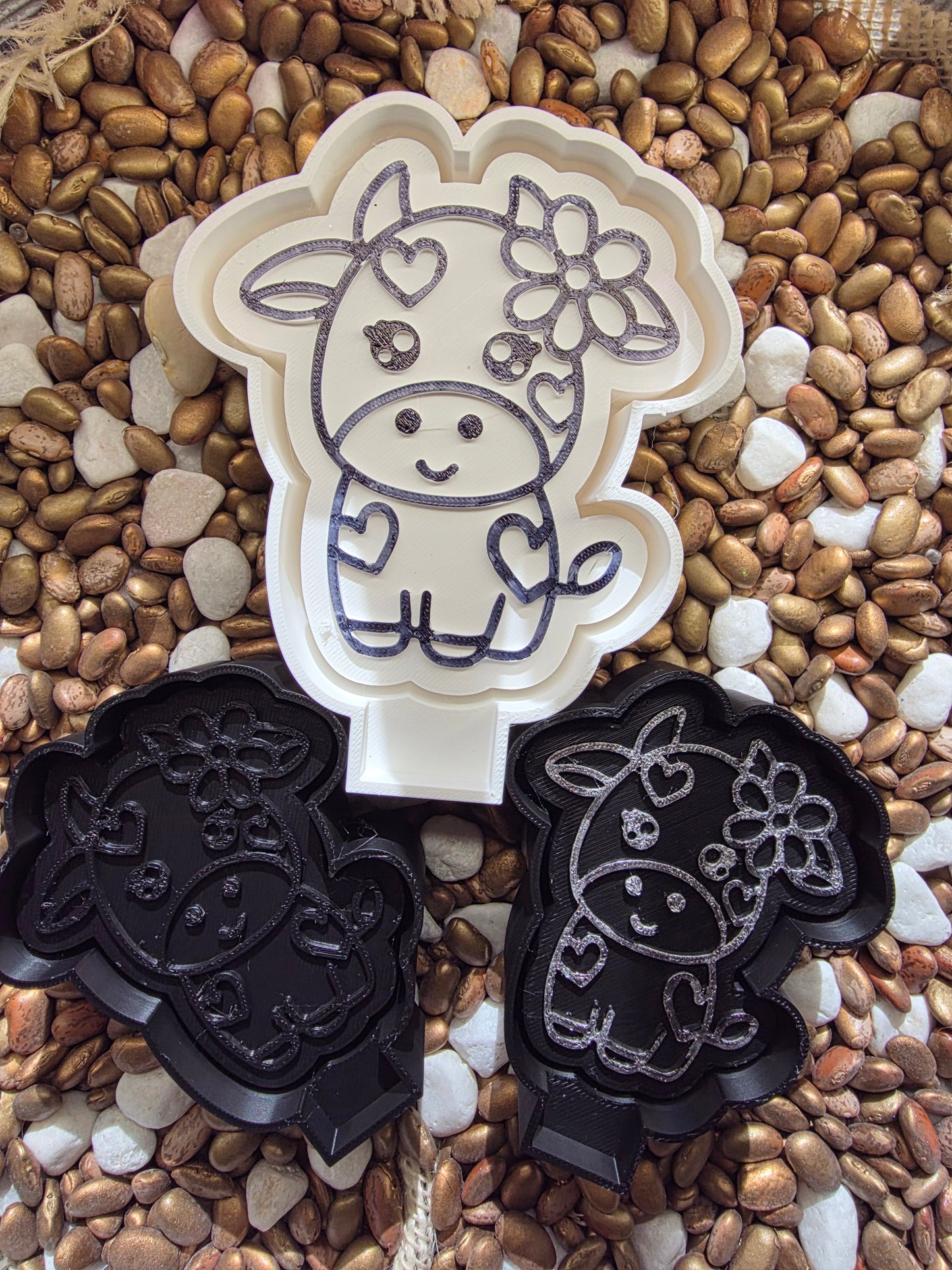 Cow Heart Freshie Mold