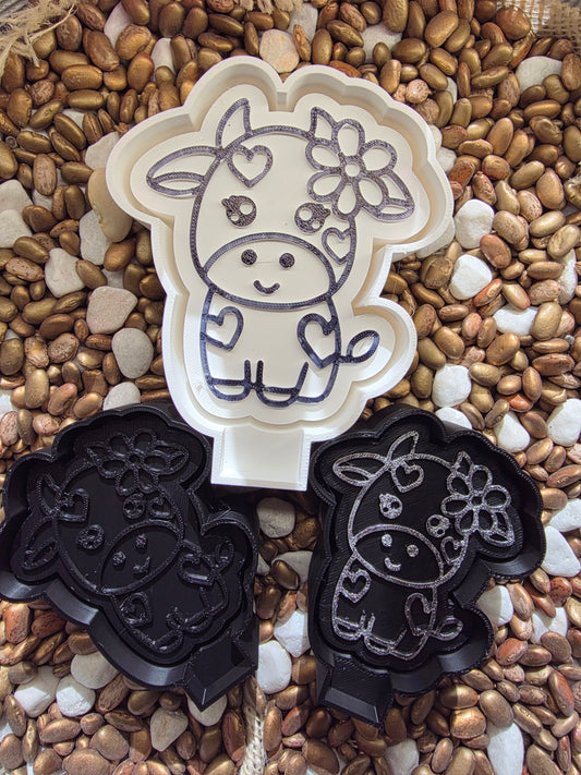 Cow Heart Freshie Mold