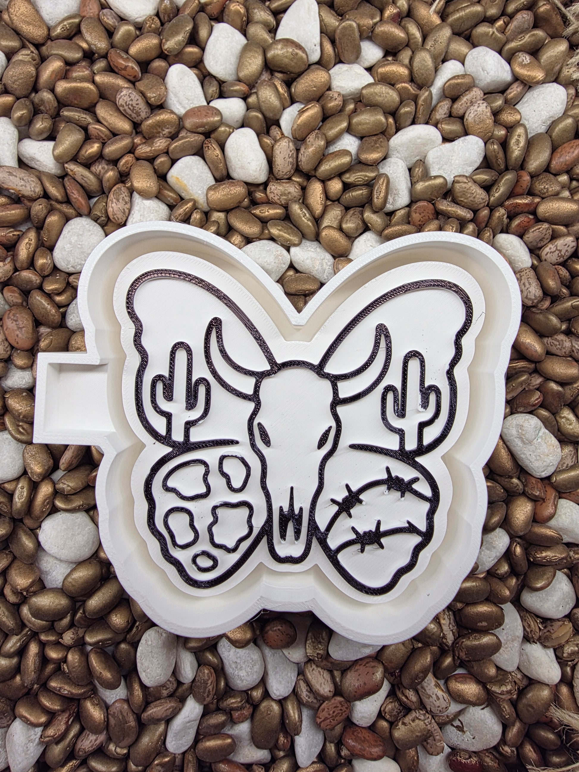 Cow Skull Butterfly Freshie Mold