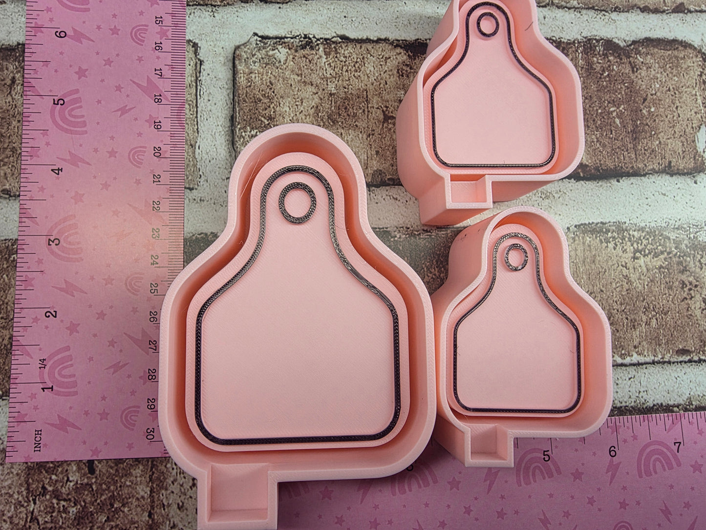 Cow Tag Freshie Mold/ Vent