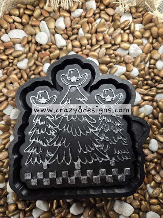 Cowboy Christmas Freshie Molds