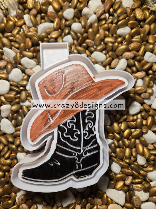 Cowboy Hat and Boot Freshie Mold