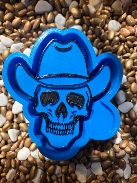 Cowboy Skull Freshie Mold