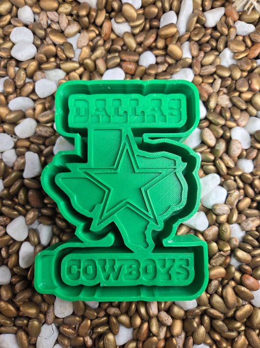 Cowboys Star Freshie Mold