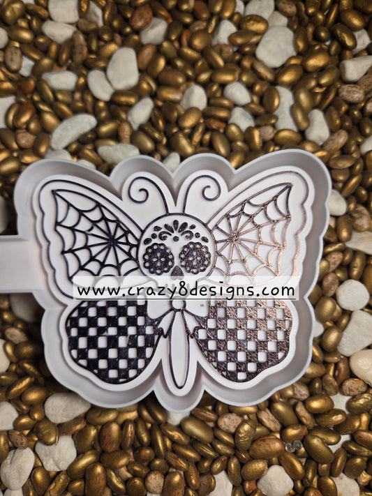  Day of Dead Butterfly Freshie Mold