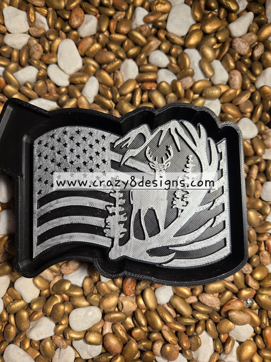 Deer Flag Freshie Mold