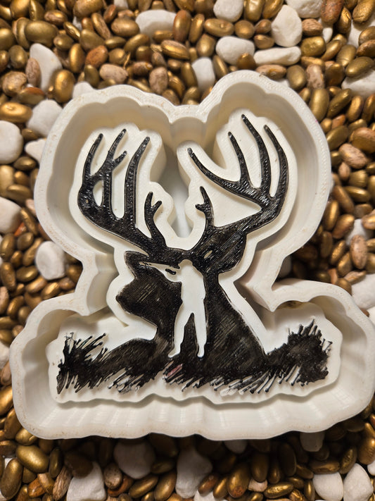 Deer Hunting Freshie Mold