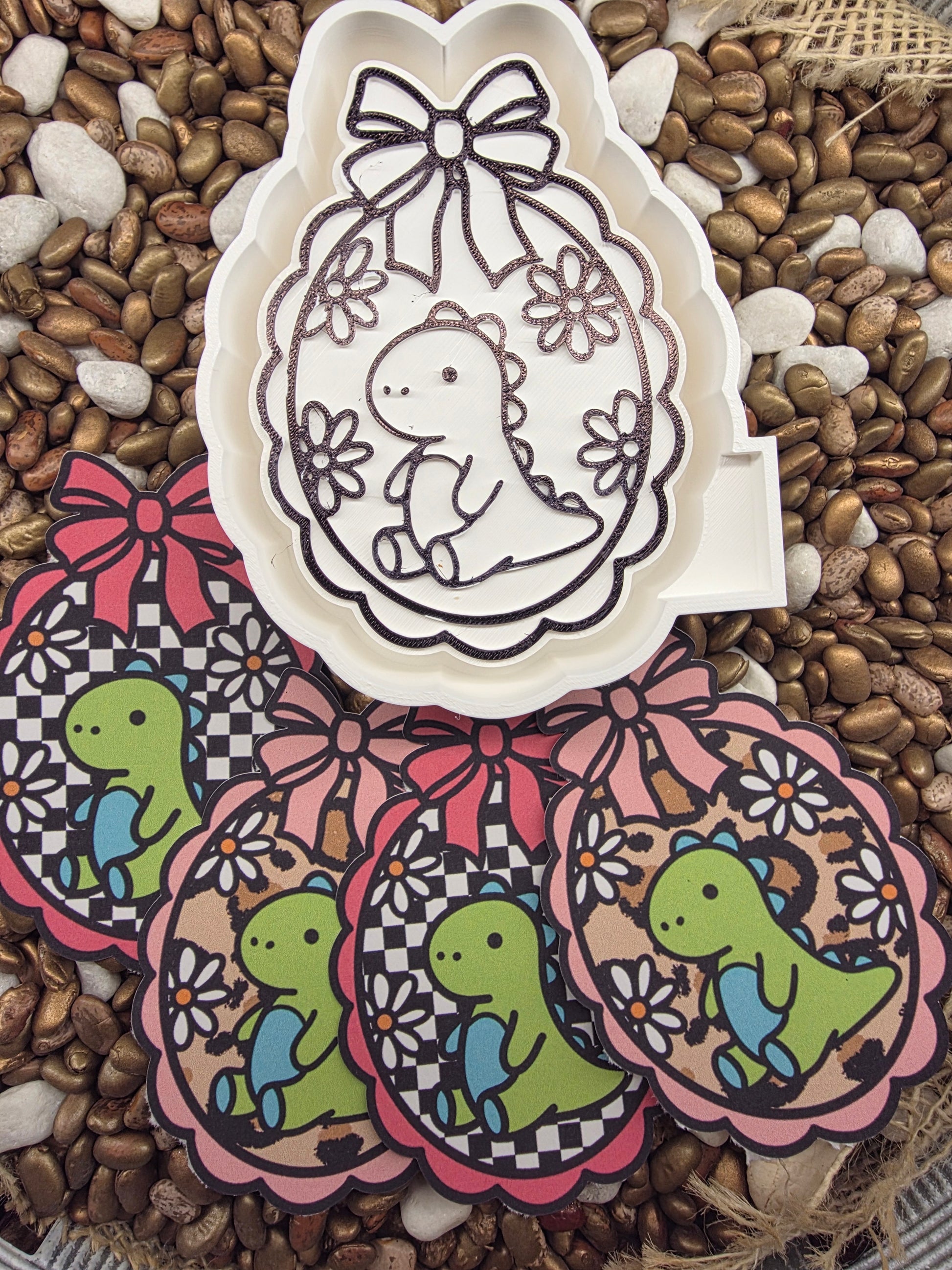 Dino Card Stock Freshie Mold