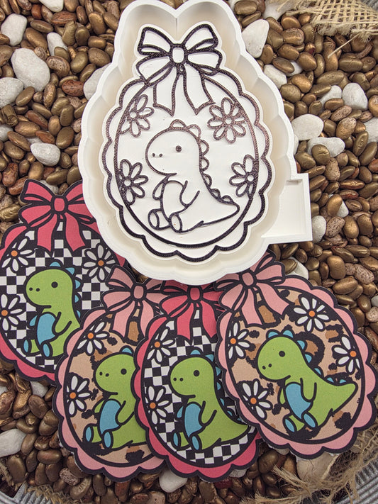 Dino Card Stock Freshie Mold