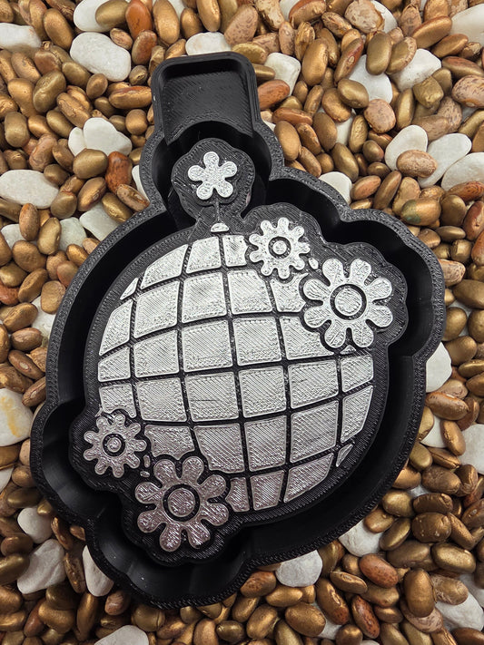 Disco Ball with Flowers Freshie Mold
