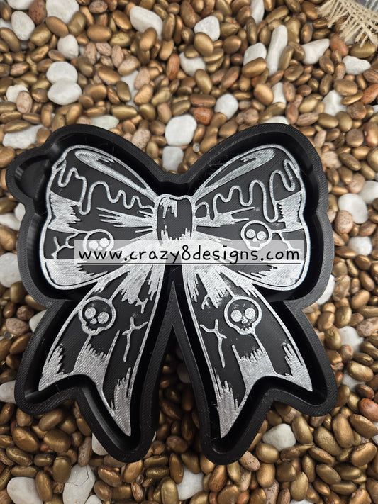 Drip Skull Bow Freshie Mold