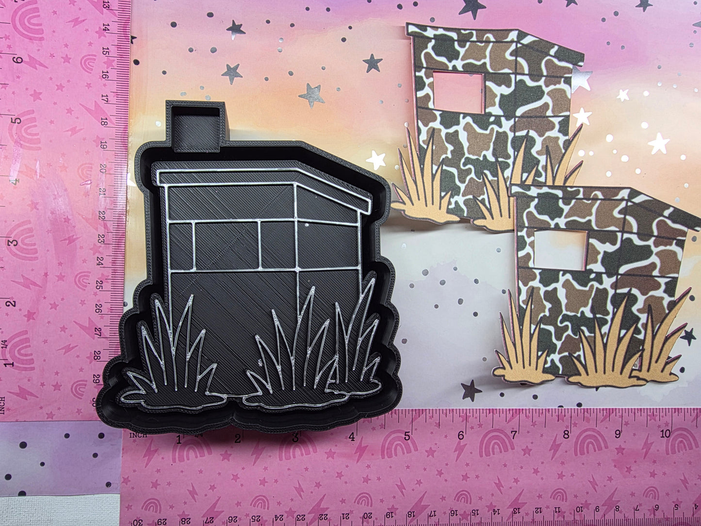 Duck Blind Card Stock Freshie Mold