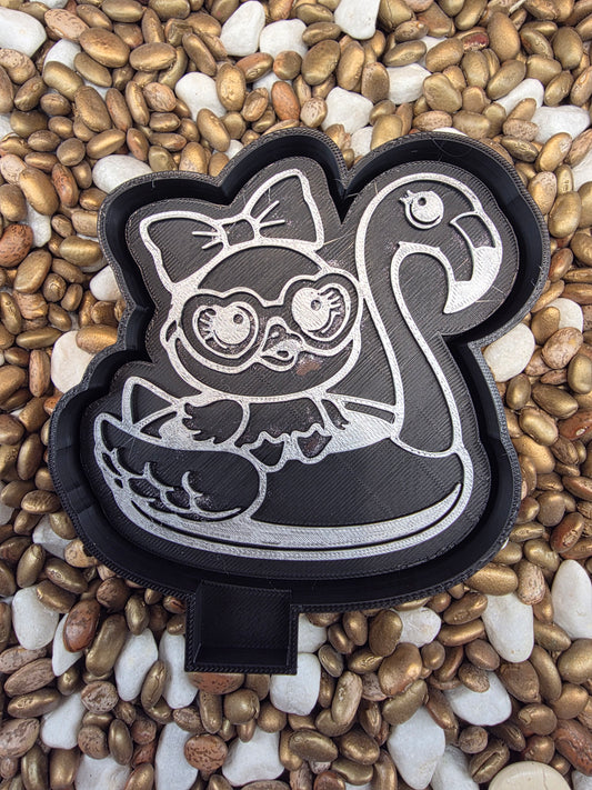  Duck on Flamingo Float Freshie Mold