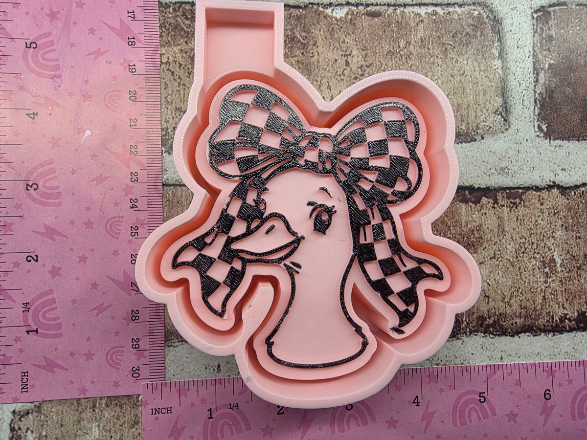Duck with Bow Silicone Freshie Mold