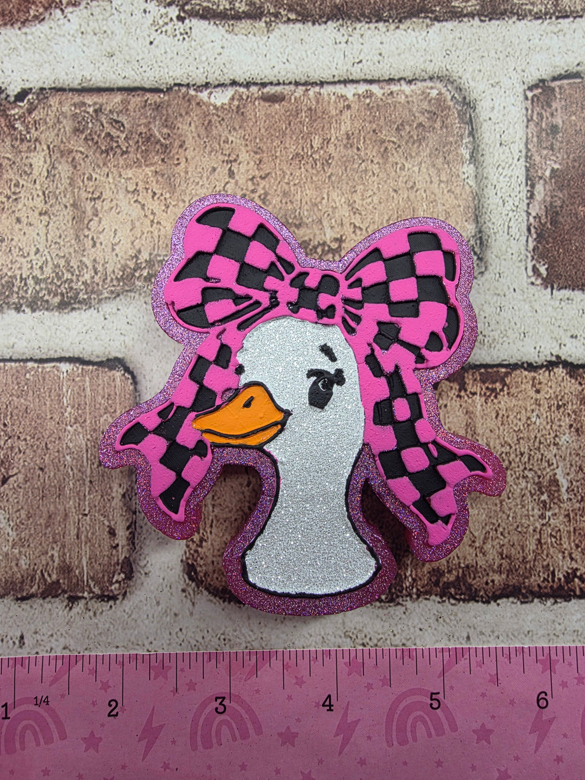 Duck with Bow Silicone Freshie Mold