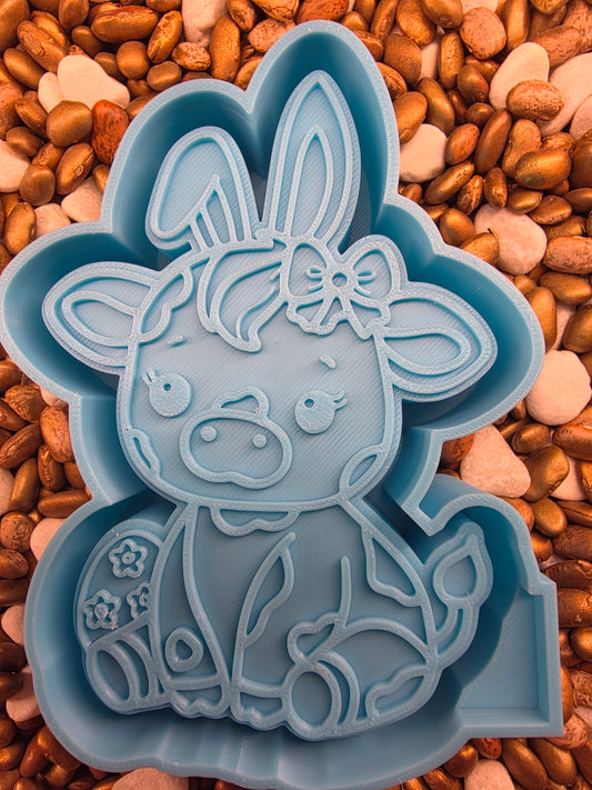  Easter Cow Freshie Mold