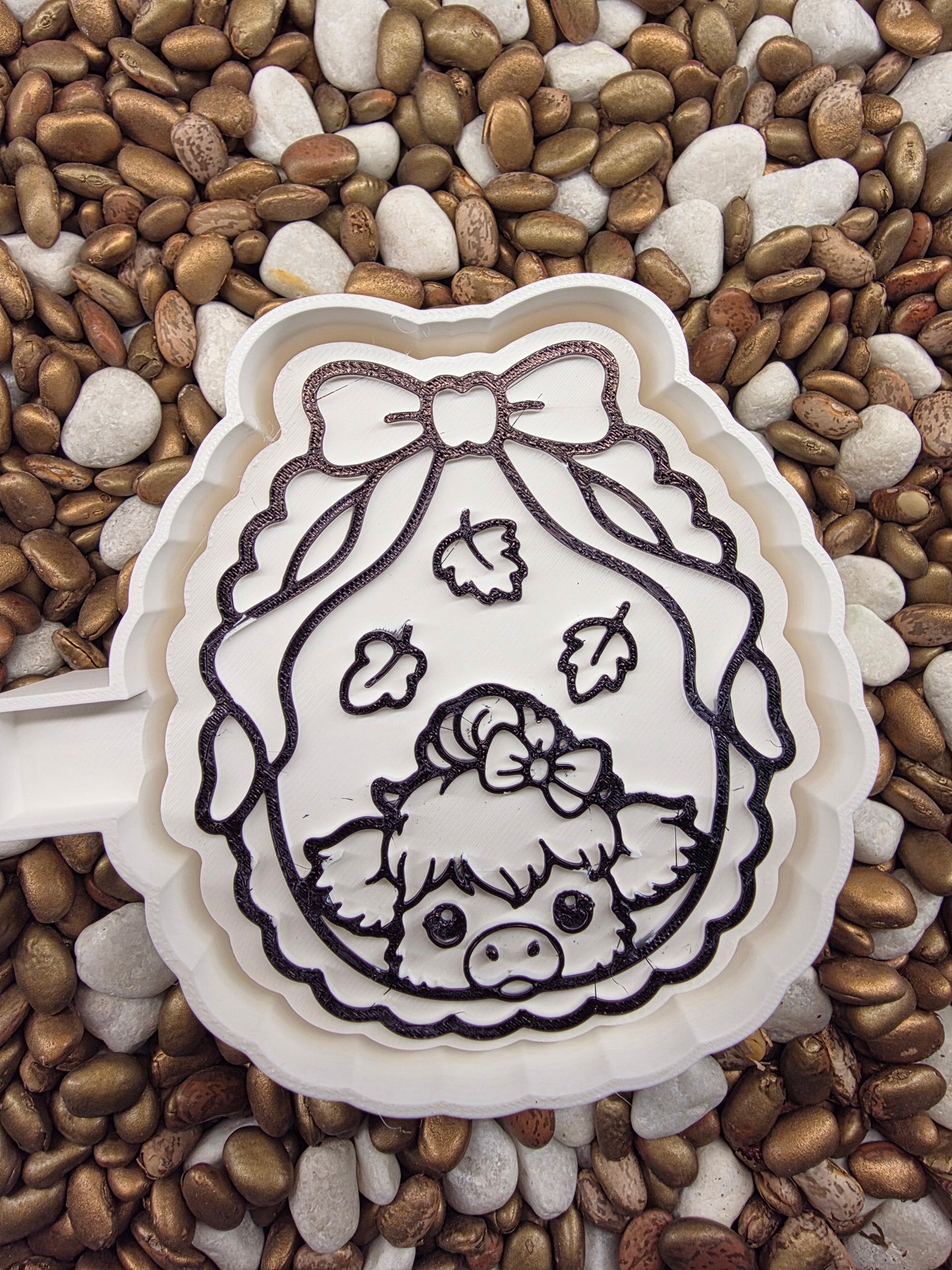 Fall Cow Frame Freshie Mold