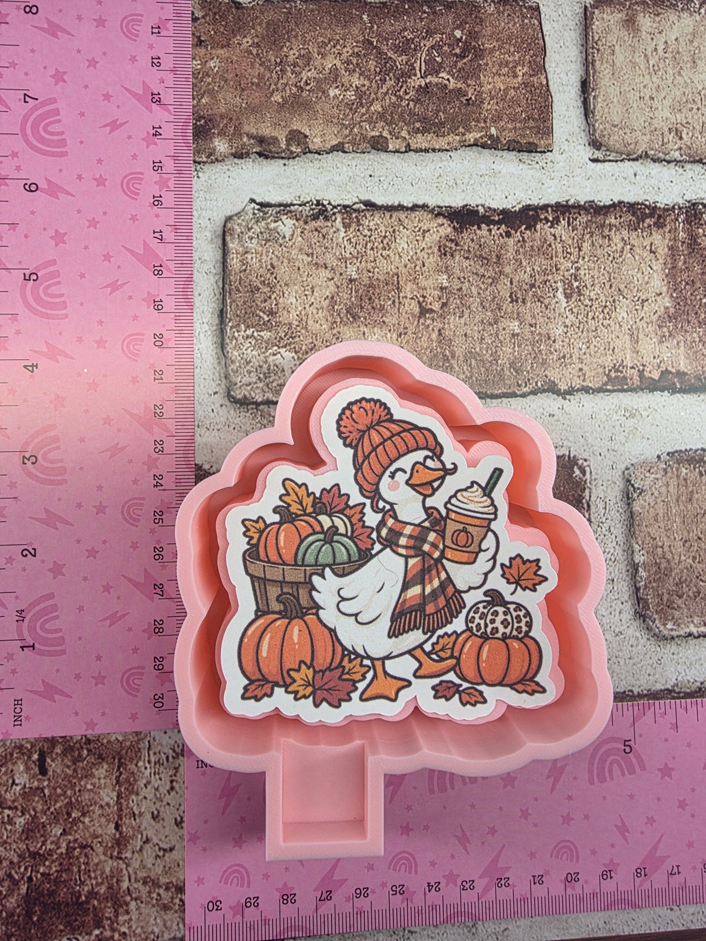Fall Goose Cardstock Freshie Mold