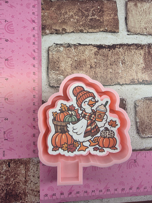 Fall Goose Cardstock Freshie Mold