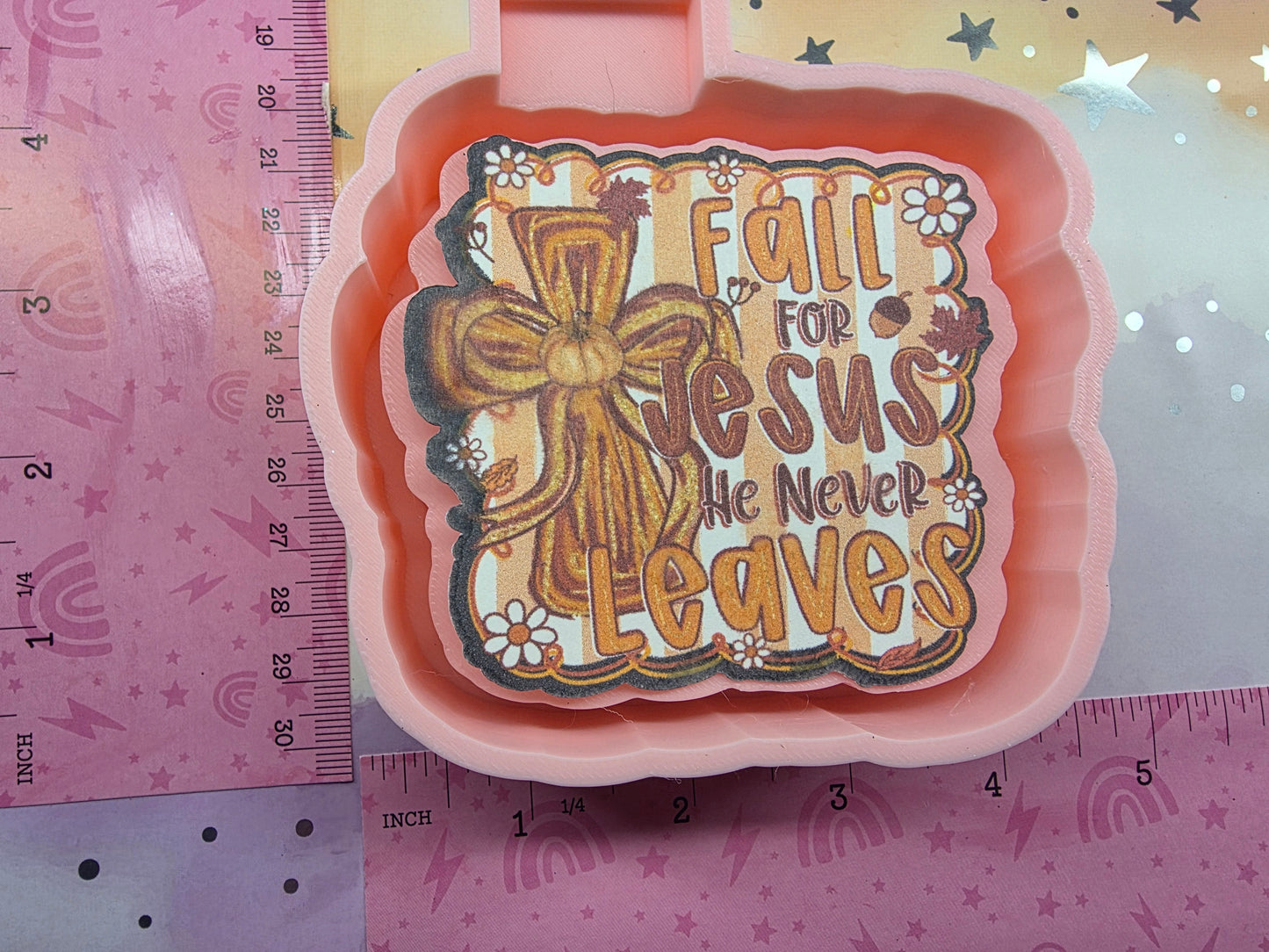 Fall for Jesus Cardstock Freshie Mold