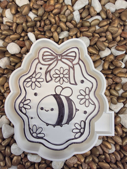 Fat Bee Flower Freshie Mold