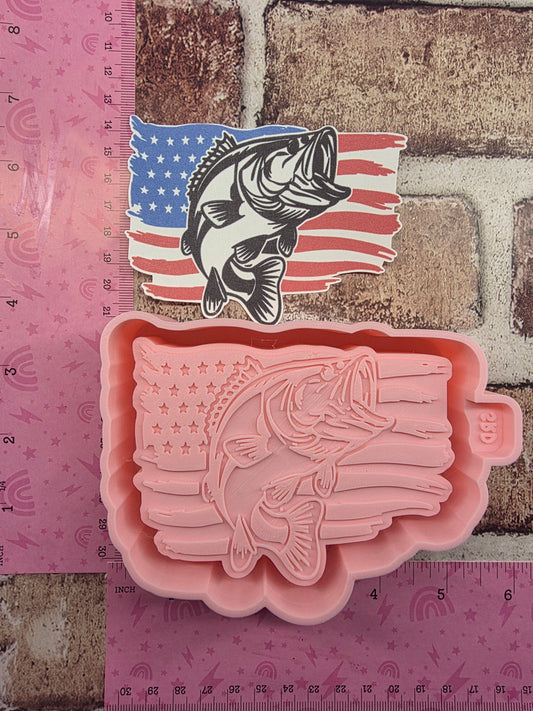  Fish America Cardstock Freshie Mold 