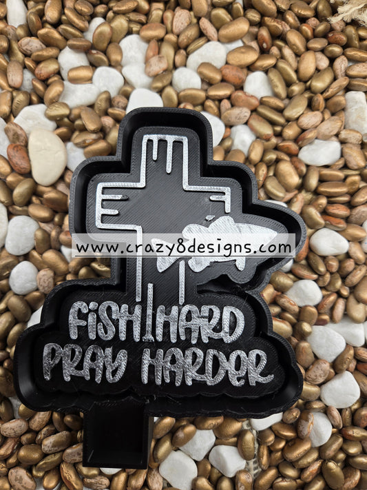  Fish Hard Pray Harder Freshie Mold