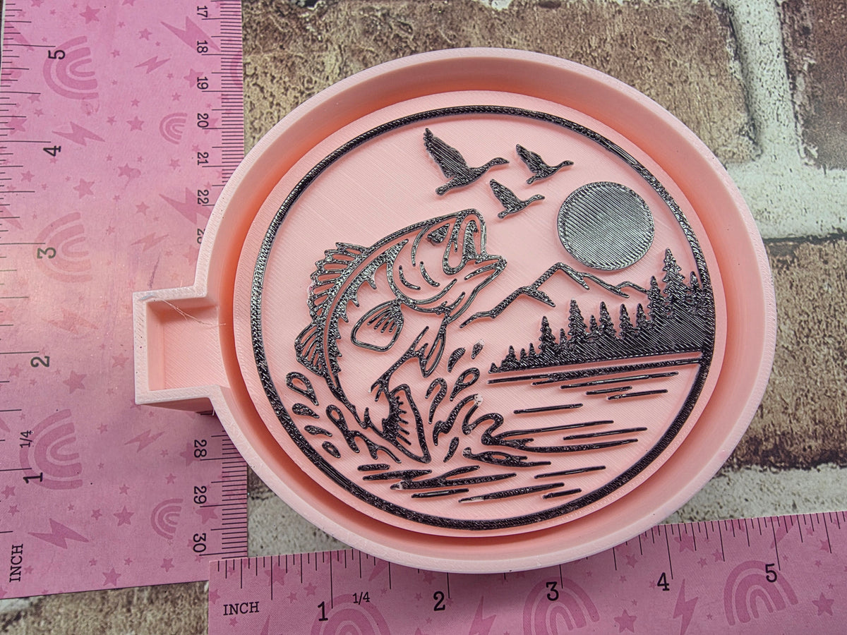 Fishing Scene Freshie Mold