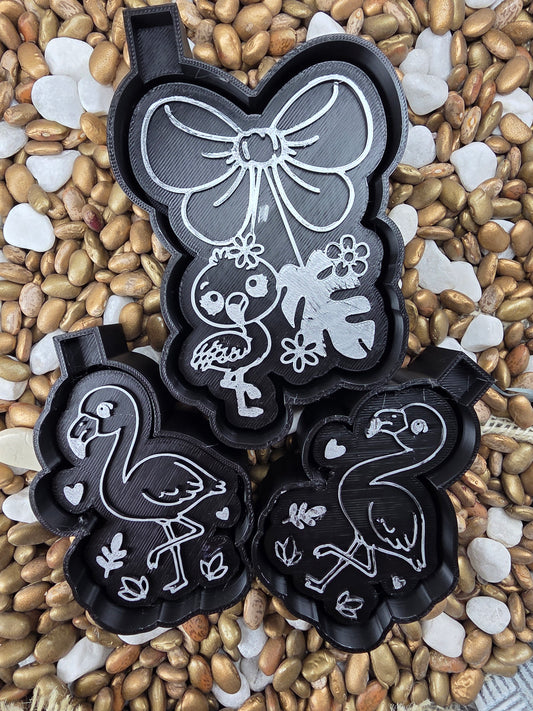 Flamingo Bow Freshie Mold