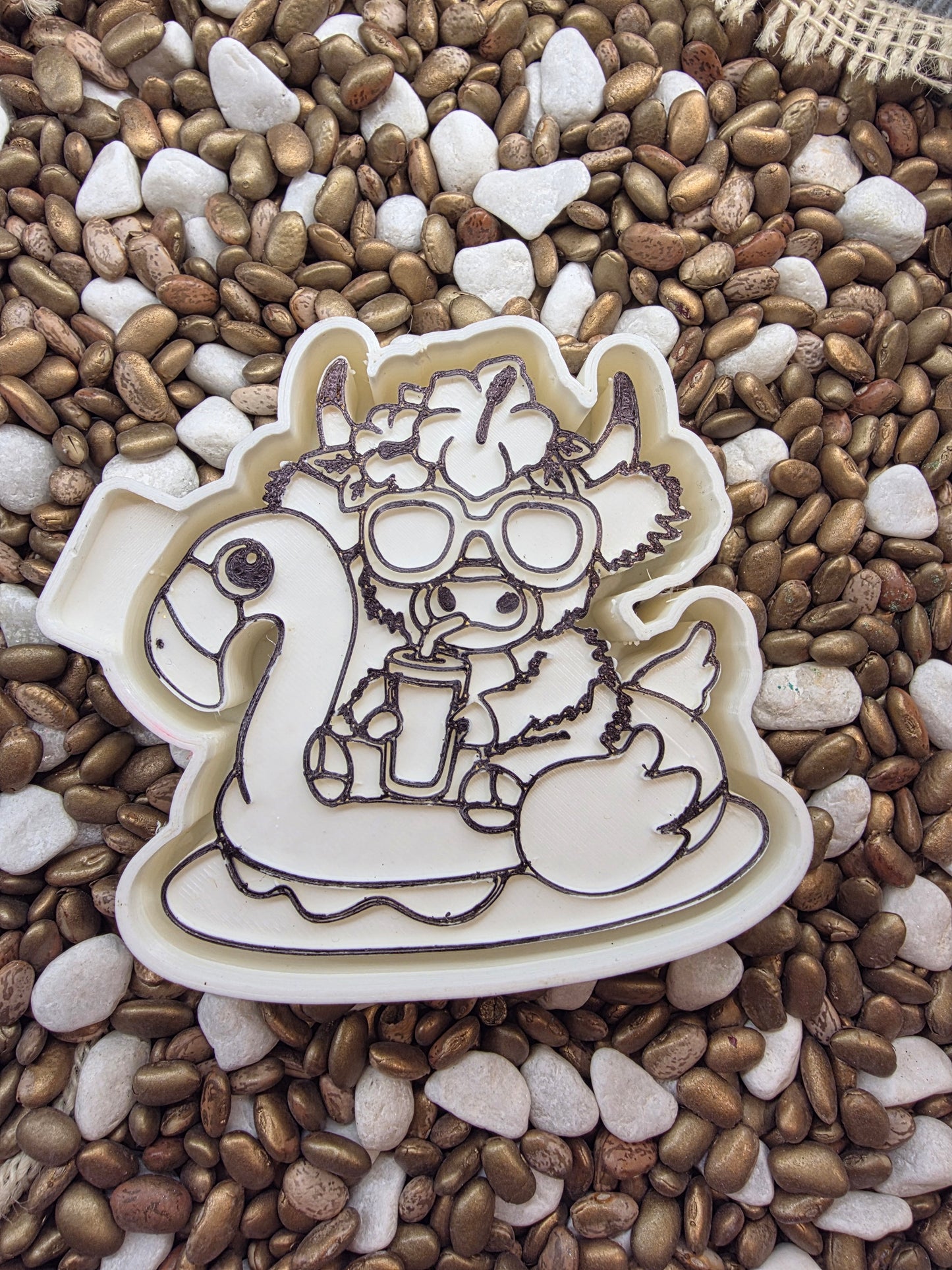 Floating Bull freshie mold