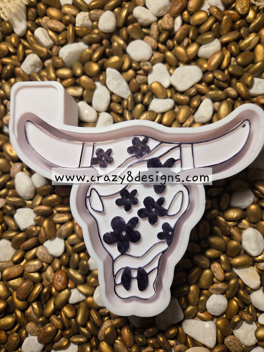 Flower Skull Freshie Mold