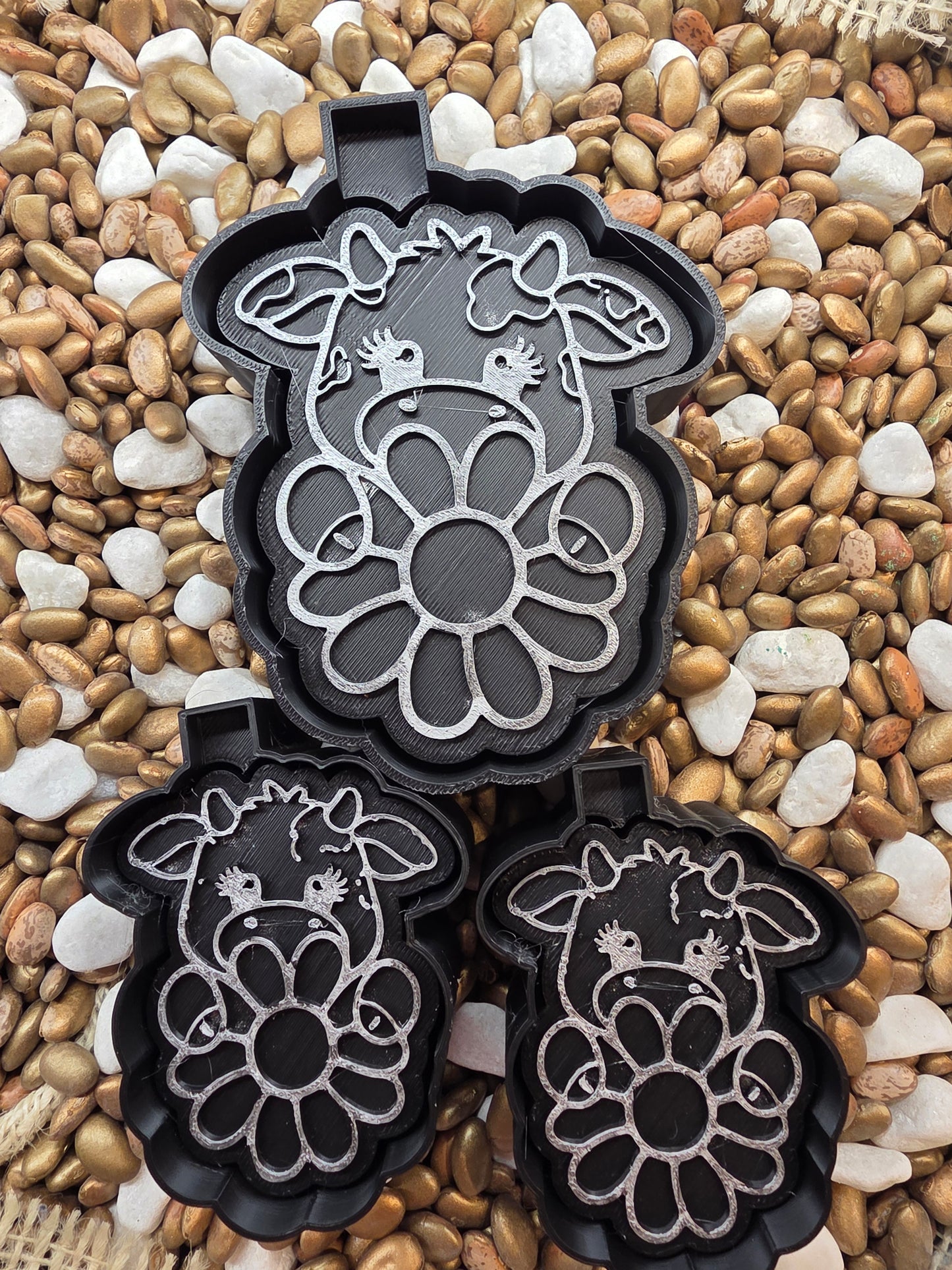 Flower Cow Freshie Mold/ Vent