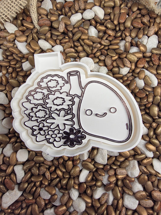 Flower Lung Freshie Mold  