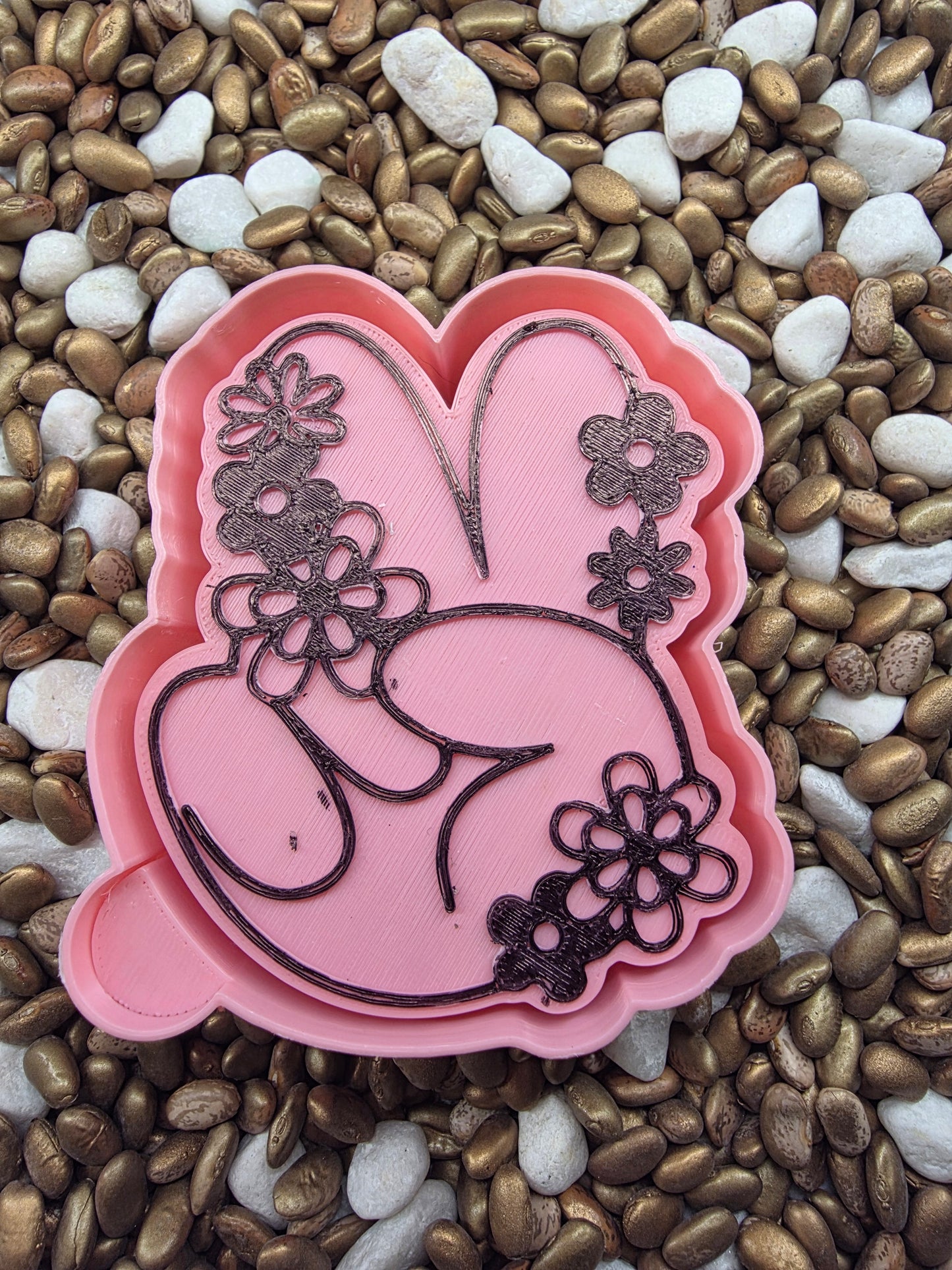 Flower Piece Hand Freshie Mold