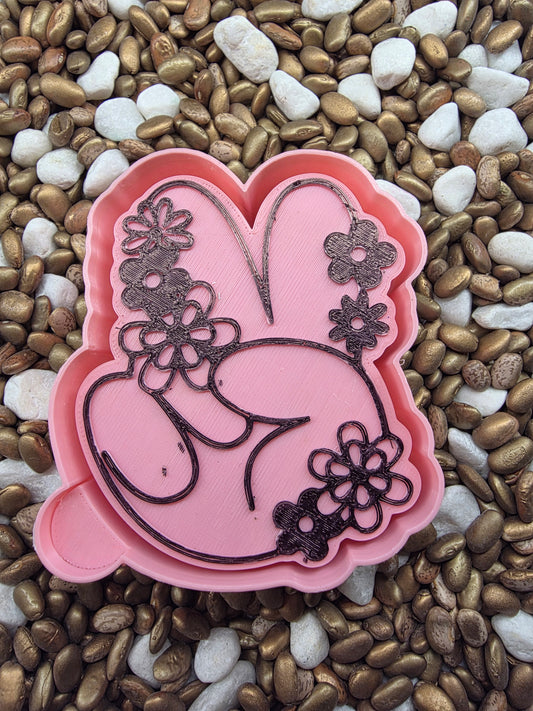 Flower Piece Hand Freshie Mold