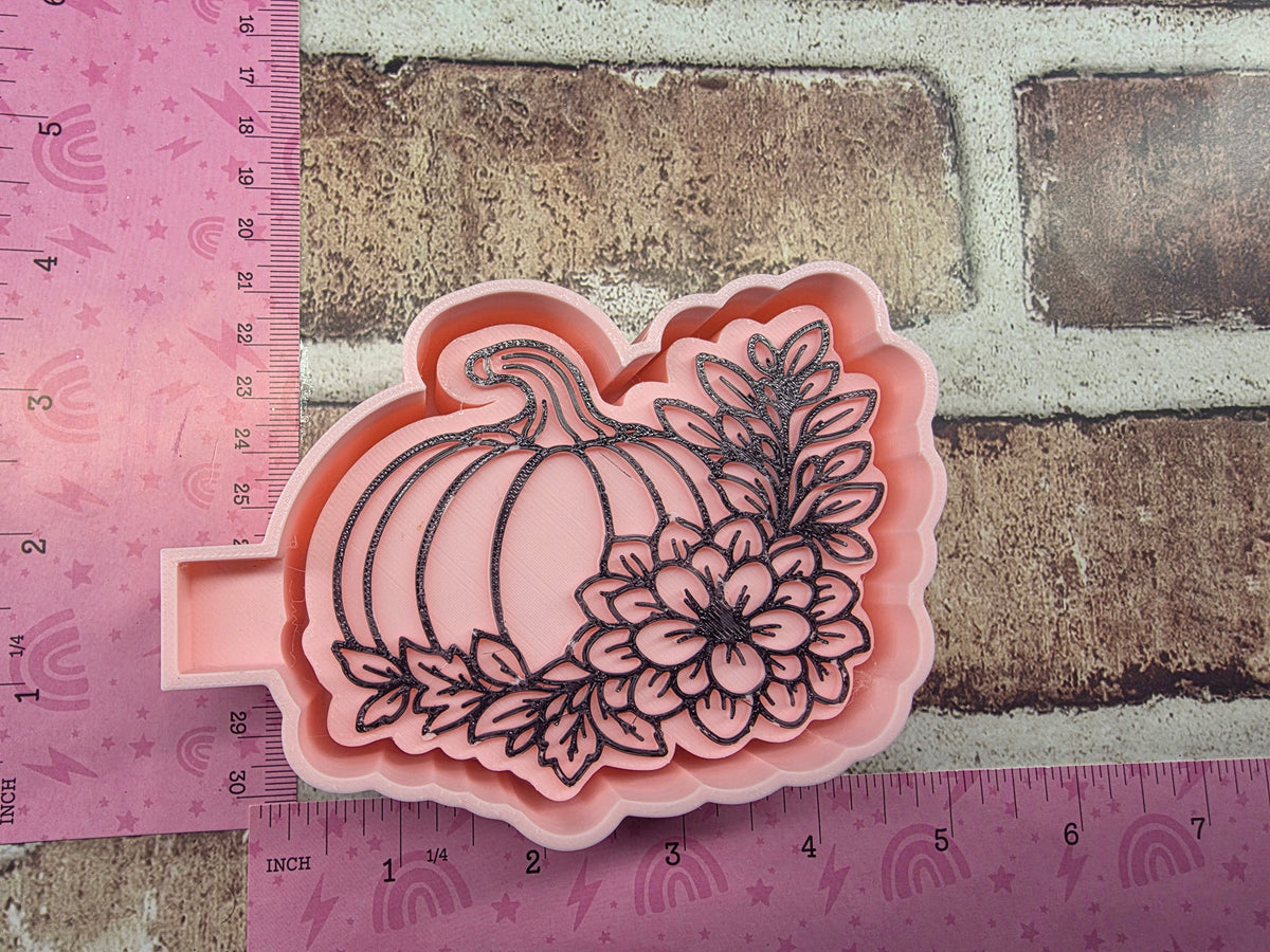 Flowers and Pumpkin Freshie Mold
