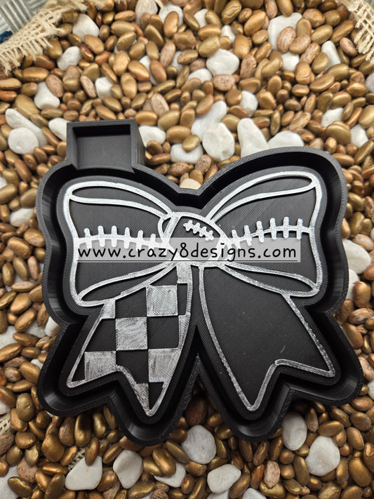 Football Bow Freshie Mold