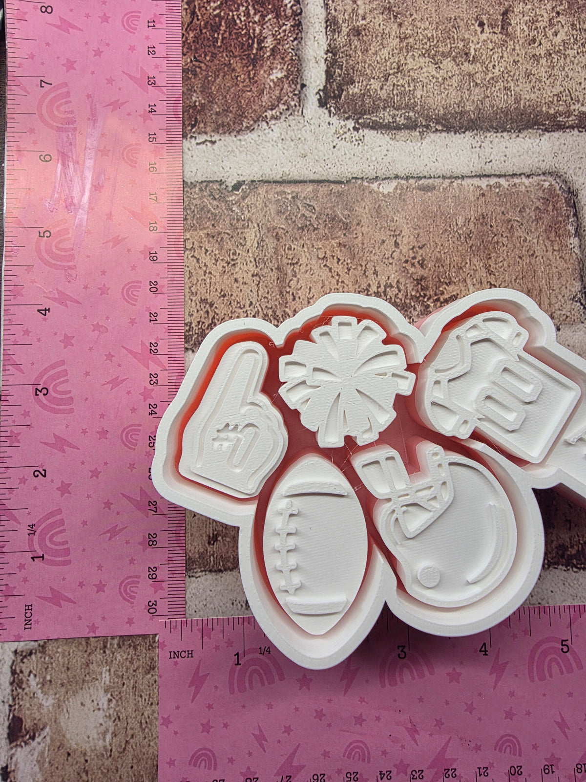 Football Charmy Freshie Mold