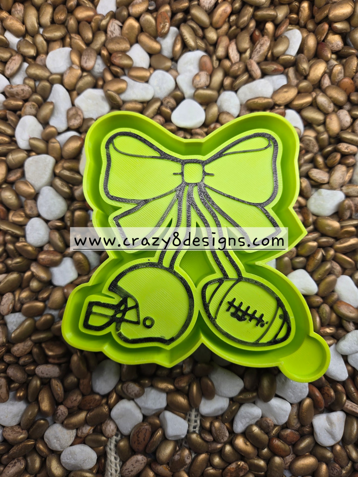 Football Helmet BOW Freshie Mold