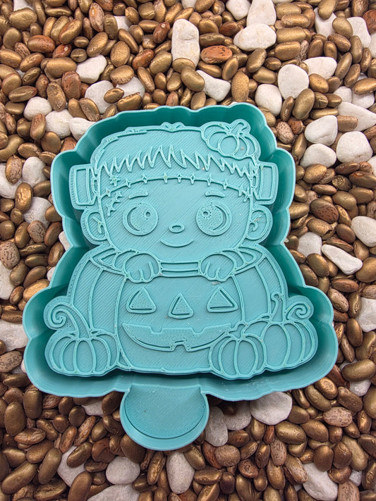  Frankenstein Pumpkin Freshie Mold