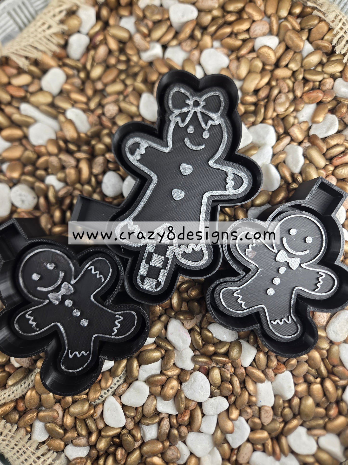 Gingerbread Man Freshie Mold / Vent Clips 
