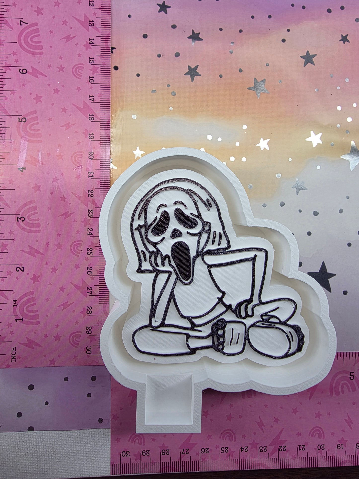 Girl Ghost Face Freshie Mold