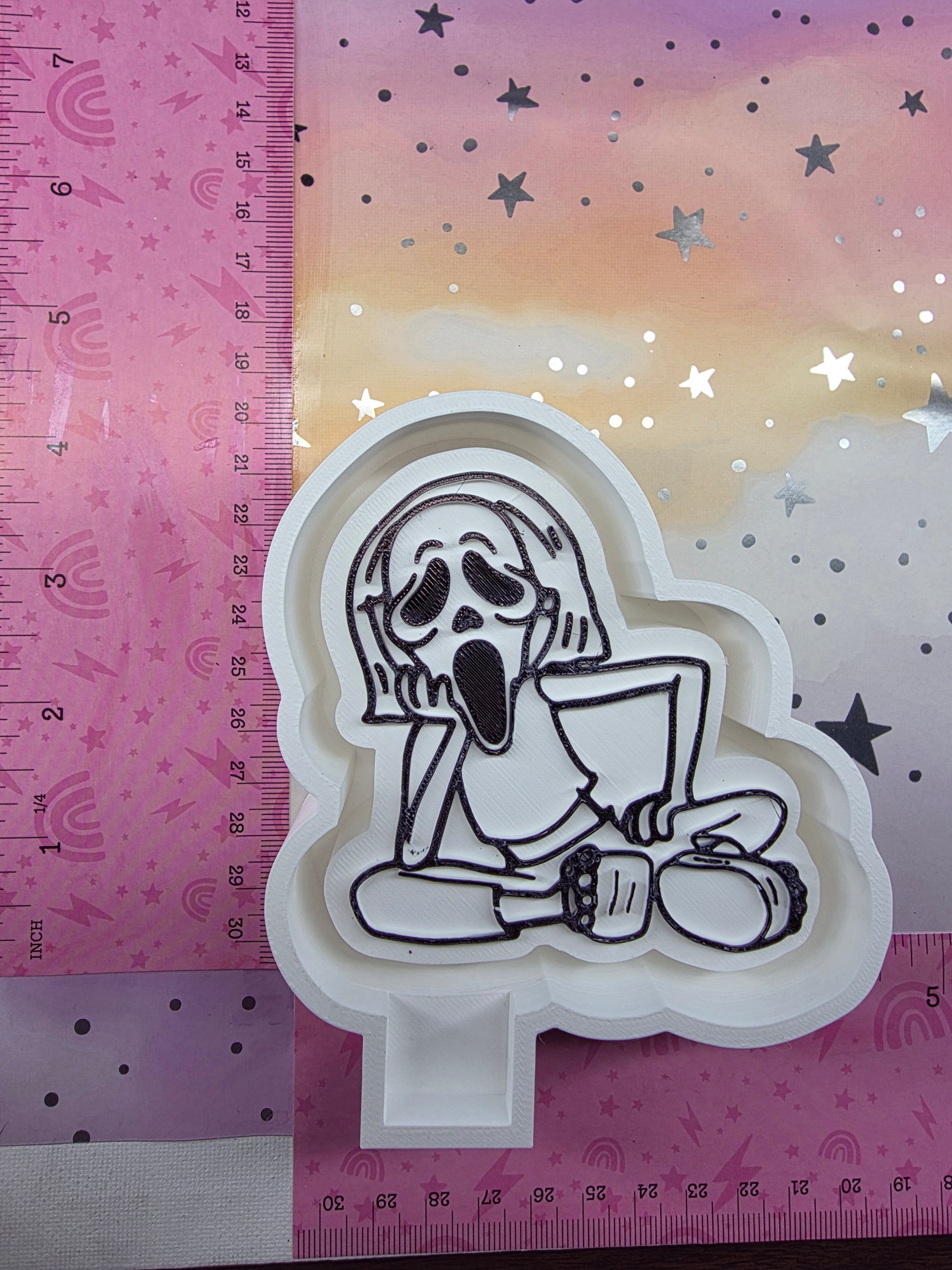 Girl Ghost Face Freshie Mold